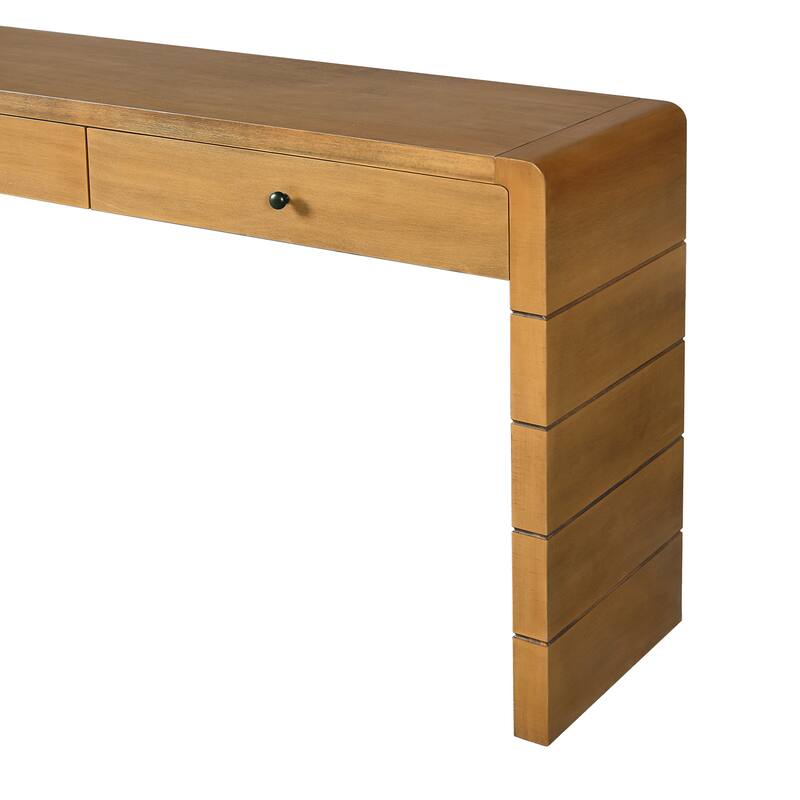 Wooden Entryway Table with 2 Drawers