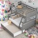 preview thumbnail 13 of 20, Twin Over Full Bunk Bed With Ladder,Twin Size Trundle
