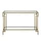 preview thumbnail 5 of 5, Yout Glam 43-inch Glass Top 1-Shelf Sofa Table by Furniture of America