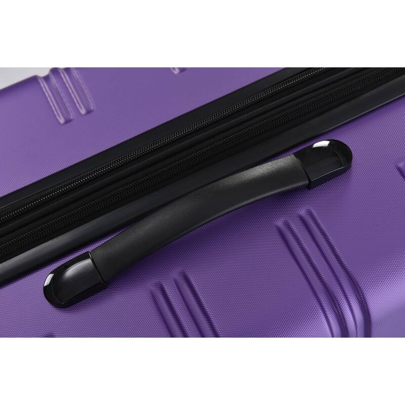 4-Piece Modern Luggage Sets, Lightweight Luggage with 360° Swivel Wheels and TSA Lock, for Boarding Travel, Purple