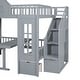 preview thumbnail 86 of 88, Full Over Full Convertible Loft Bed with Table, Seats, and Storage