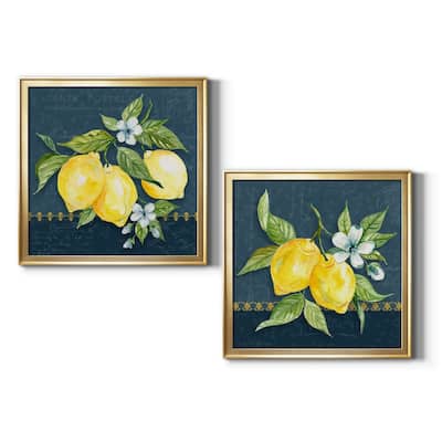 Blue Lemon Squeeze I Premium Framed Canvas - Ready to Hang