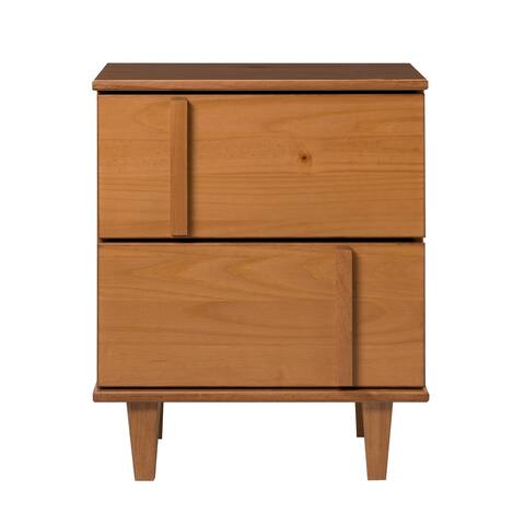 Middlebrook Mid-Century Modern Detailed Solid Wood Nightstand