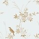 preview thumbnail 4 of 2, Shabby Chic by Rachel Ashwell Bird Chinoiserie Blue Gold Wallpaper
