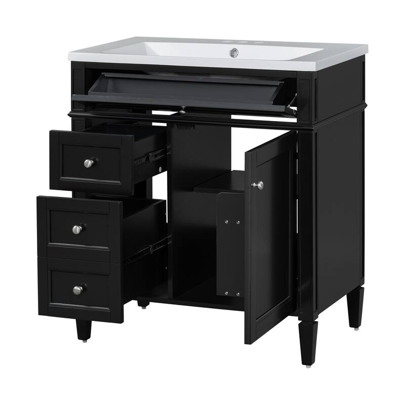 30" Bathroom Vanity with Ceramic Sink