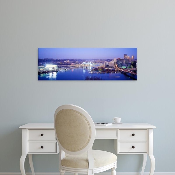 Easy Art Prints Panoramic Images's 'Pittsburgh, Pennsylvania, USA' Premium Canvas Art