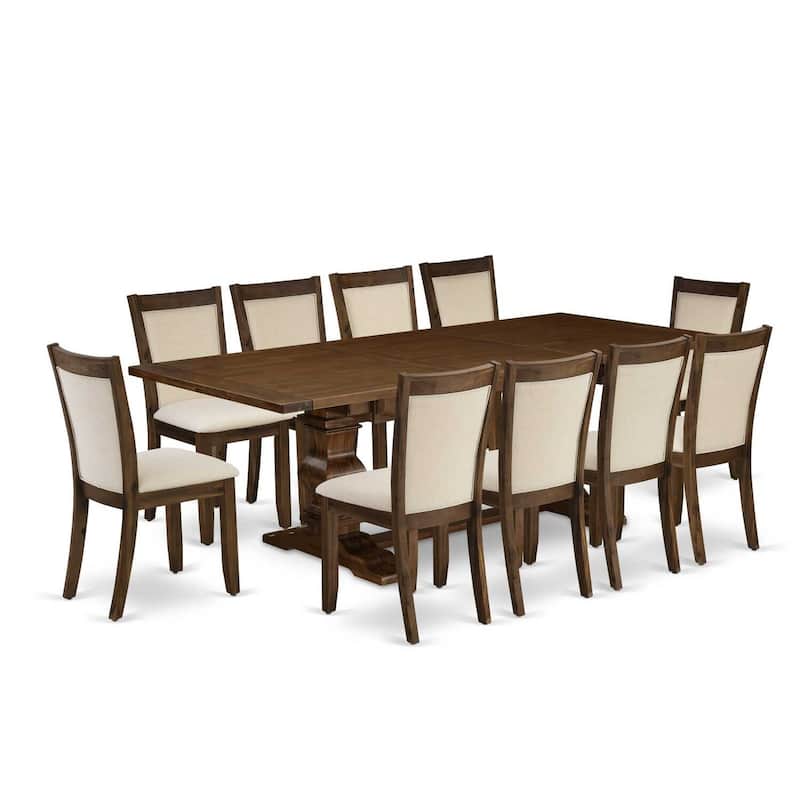 HomeStock 3-Piece Sand Blasted Black Finish Solid Wood Top Dining Table with 2-Chairs