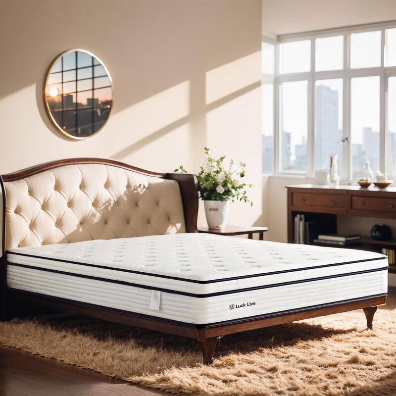 12 inch Medium Euro Top Gel Memory Foam Independent Bagged Spring Mattress in a Box