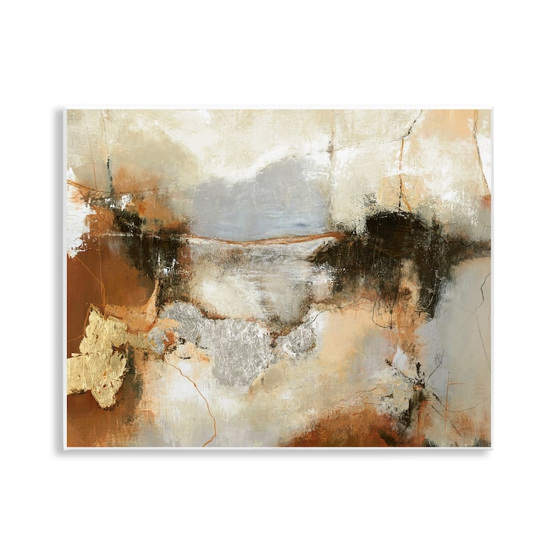Stupell Unique Earthy Abstraction Wall Plaque Art Design By Design Fabrikken - 14 x 11