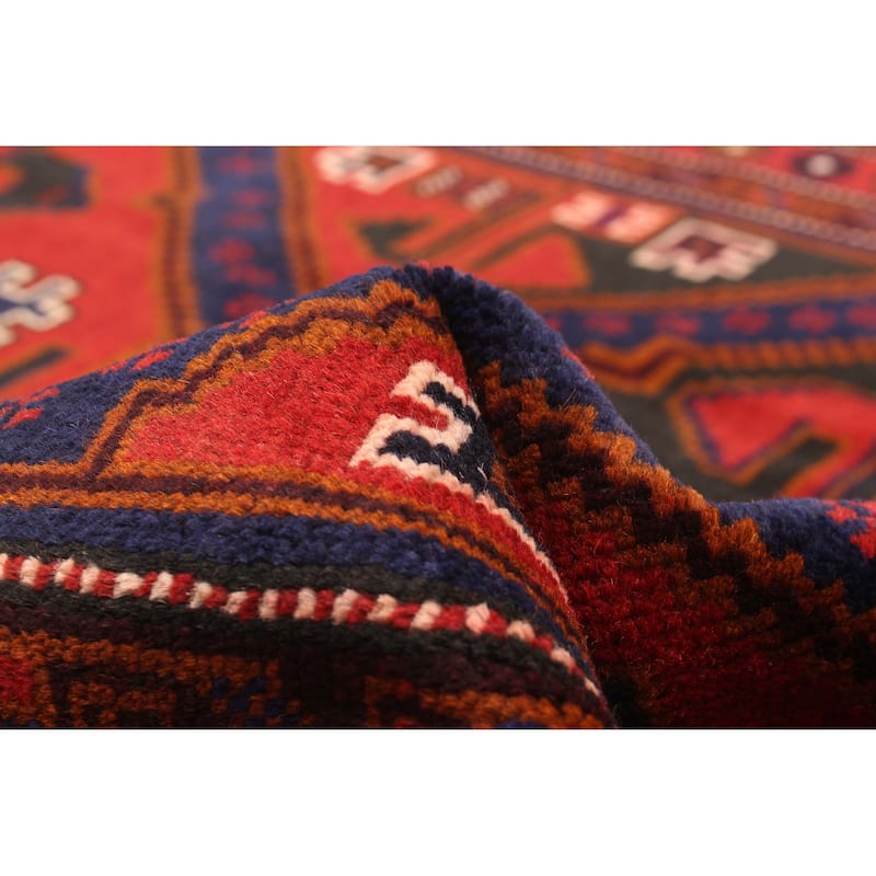 ECARPETGALLERY Hand-knotted Teimani Red Wool Rug - 3'7 x 6'3