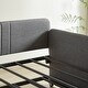 preview thumbnail 9 of 10, Sofa Bed with Metal Frame and Double Bed, Grey