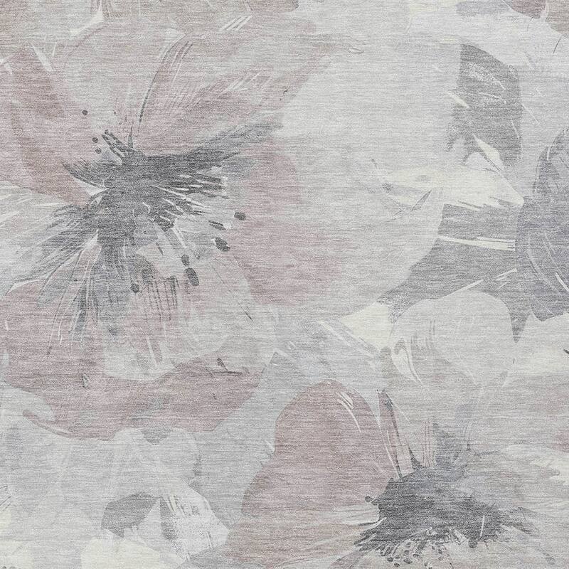 HomeRoots Floral Transitional Rectangle Outdoor Rug