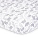 preview thumbnail 2 of 1, PSP 2pk Sheets Grey and Aqua Elephants/Stripe