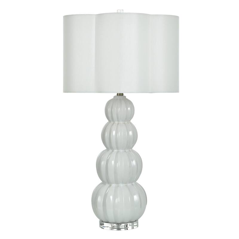 Tamara Day for Stylecraft Ophelia Table Lamp - Glossy White