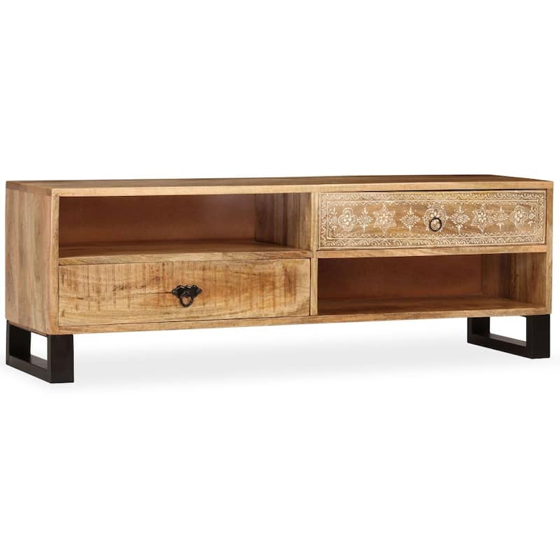 vidaXL TV Stand Solid Wood Mango 47.2"x11.8"x15.7" - 47.2" x 11.8" x 15.7"