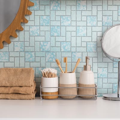 Merola Tile Academy Blue 11-7/8" x 11-7/8" Porcelain Floor and Wall Tile