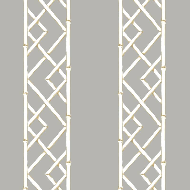 A-Street Prints Citrine Latticework Wallpaper