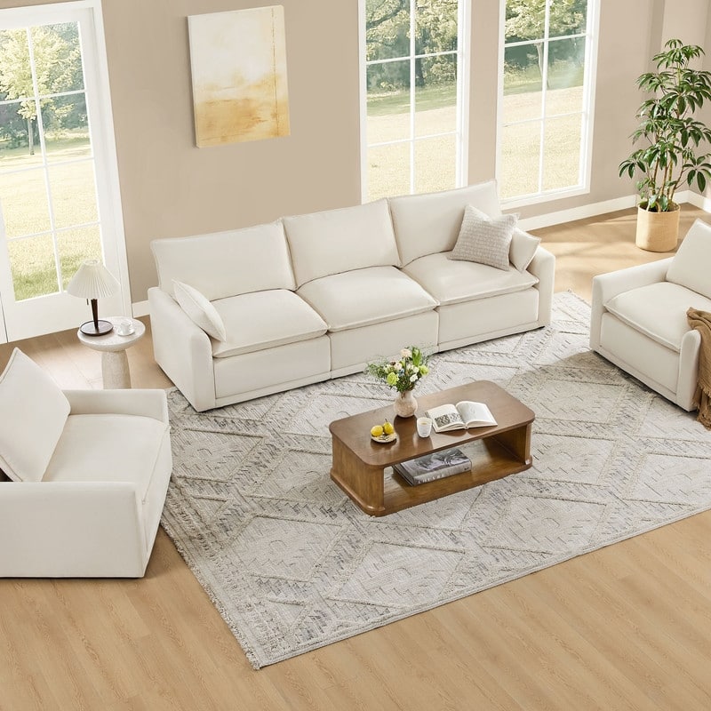 Spruce & Spring Modular Couch Oversized Sectional Sofa for Living Room