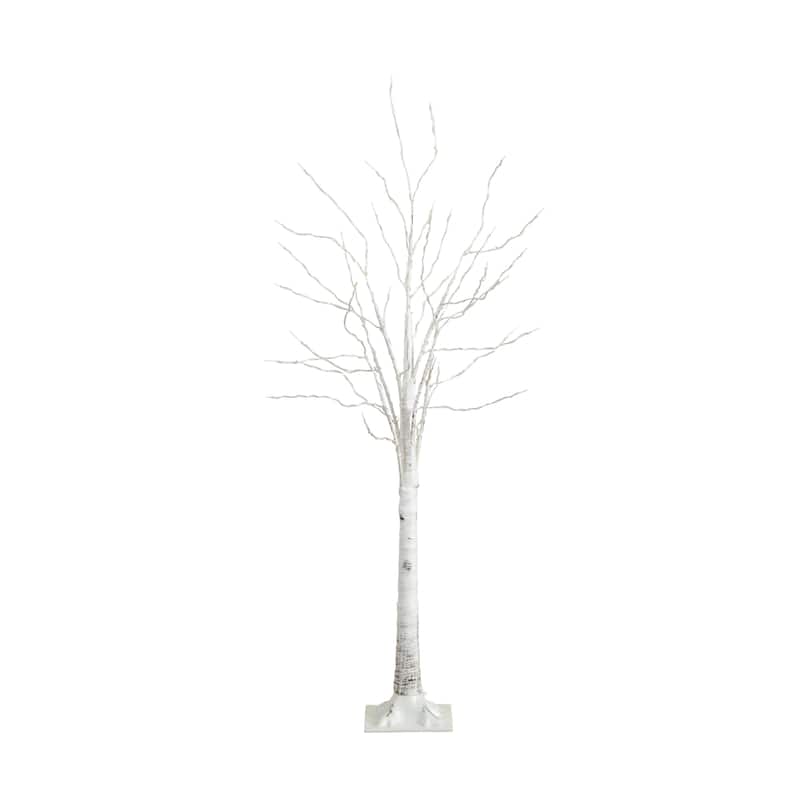 Pre-Lit Birch Artificial Christmas Tree - 5' - Warm White LED Lights
