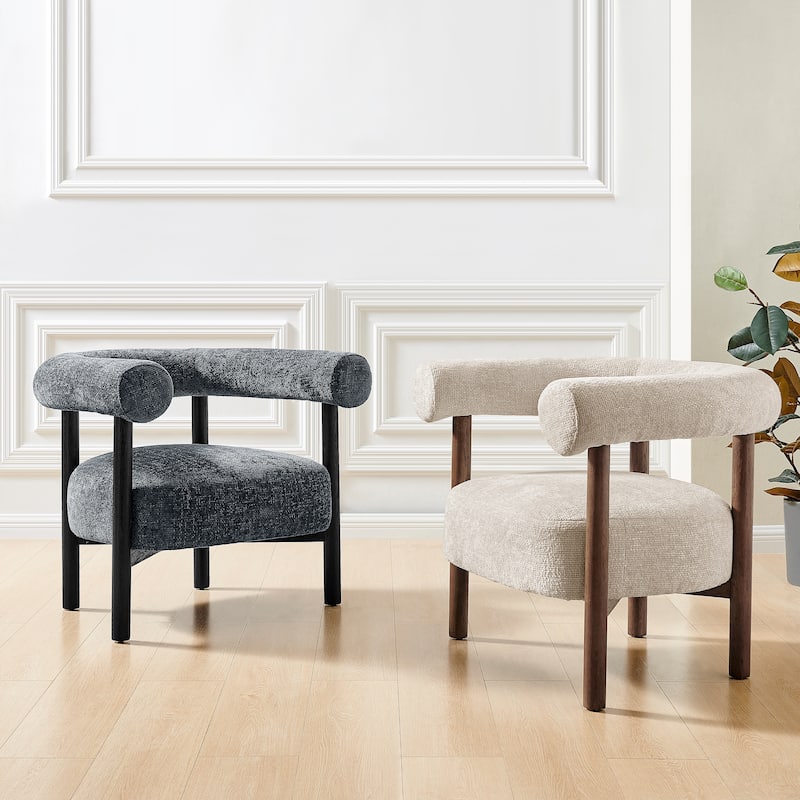 NPD Furniture Vincent Chenille Accent Arm Chair