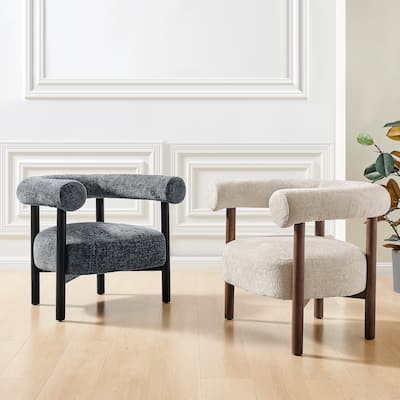 NPD Furniture Vincent Chenille Accent Arm Chair