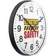 Infinity Instruments Prosaic ITC Practice Safety Wall Clock, Black, 12 ...