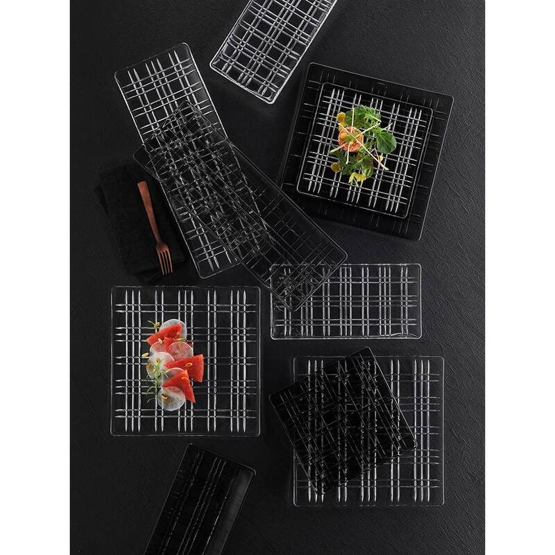 Nachtmann Square Series Rectangular Plate - 16.5 x 6 Inch