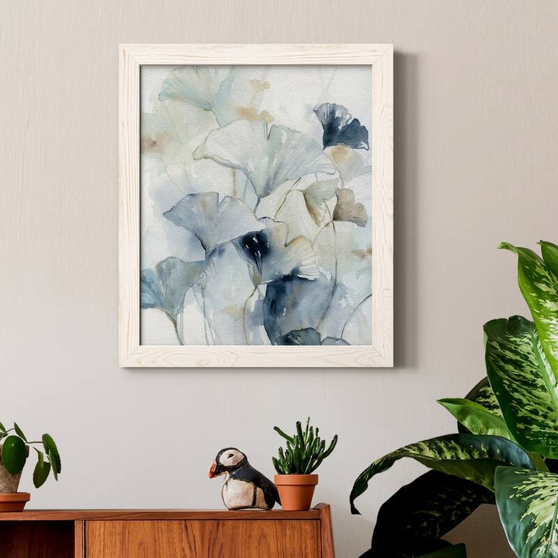 Indigo Ginkgo I-Premium Framed Canvas - Ready to Hang