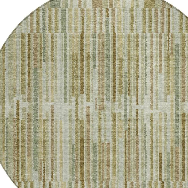 HomeRoots Striped Transitional Rectangle Outdoor Rug