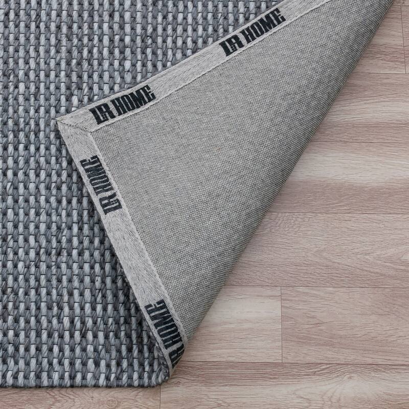 Sevita Gray/Silver Transitional Striped Wool Indoor Area Rug, 5' x 7'9"