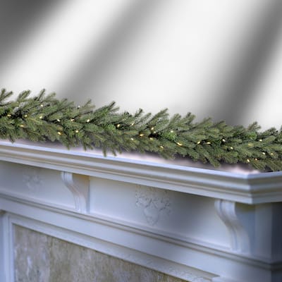 6'x12"D LED Colorado Garland - Blue Green