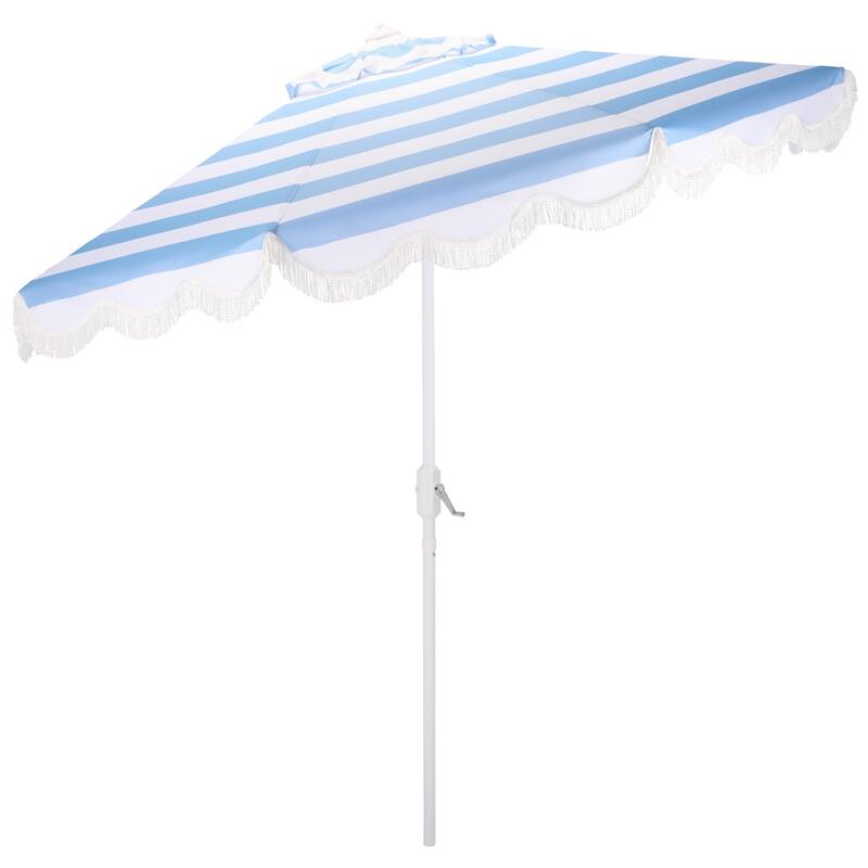 SAFAVIEH Outdoor Living Lucerna 9ft Crank Umbrella