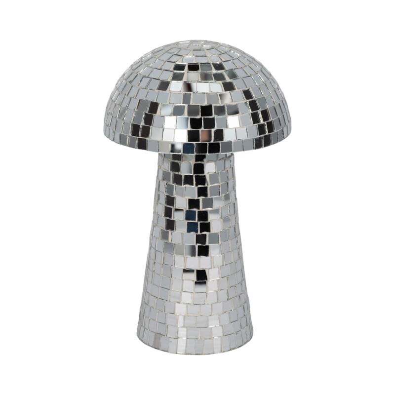 Sagebrook Home Mosaic Mushroom, Silver