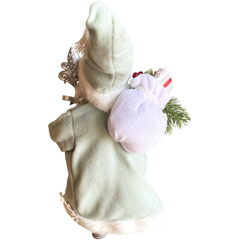 15" Sage and Silver Santa