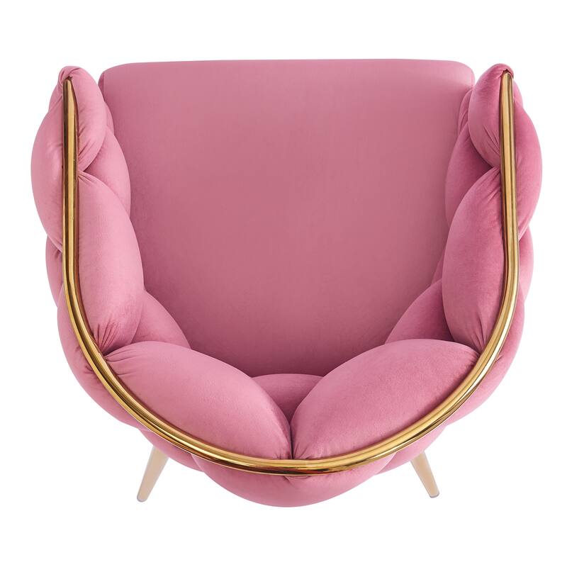 Handmade Accent Chair Balcony Chair Velvet Armchair Dining Chair