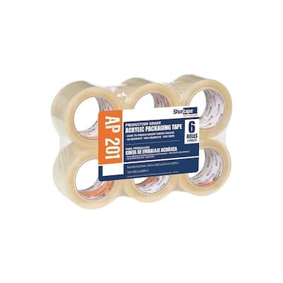 Shurtape Packaging Tape,Acrylic,PK6 AP 201 - 1 Each - 72mm x 100m