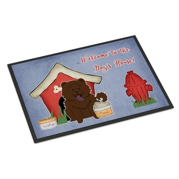 Carolines Treasures BB2895JMAT Dog House Collection Chow Chow Chocolate Indoor or Outdoor Mat 24 x 0.25 x 36 in.