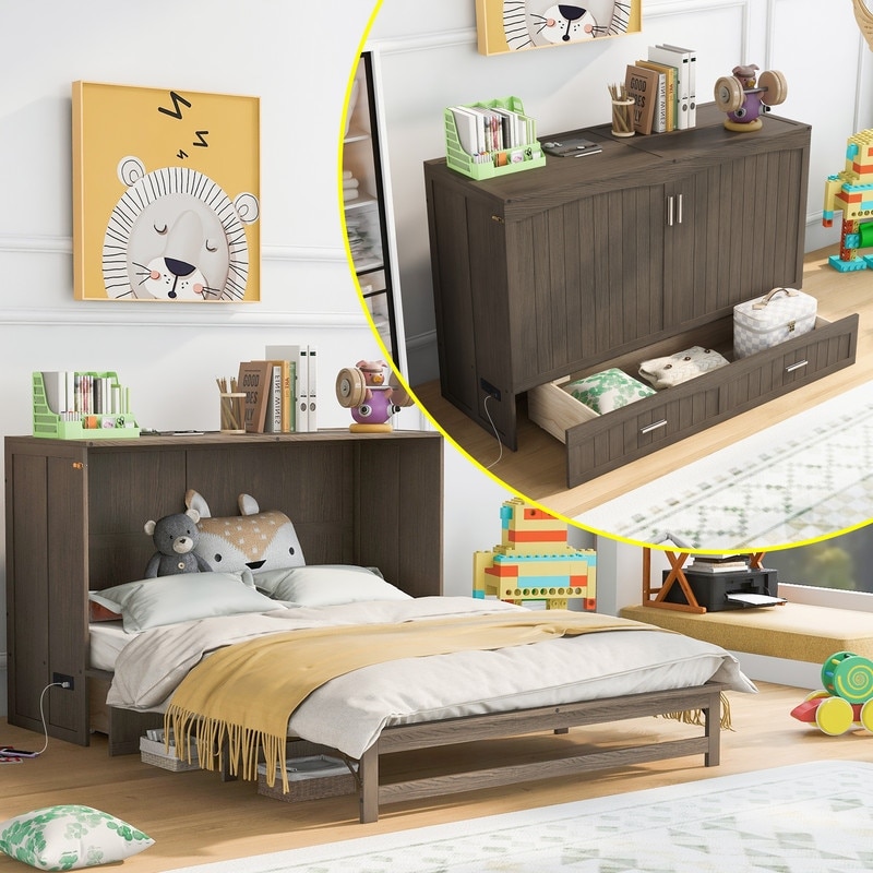 Cube bed store frame queen