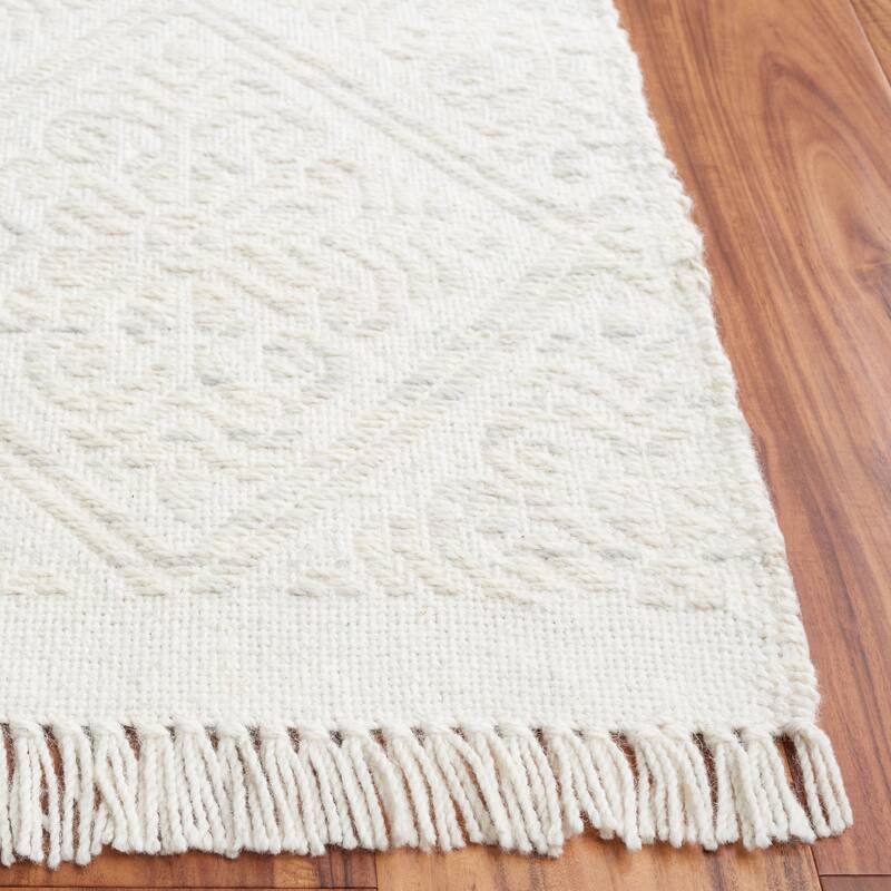 SAFAVIEH Handmade Kilim Ozgen Trellis Tassel Wool Rug
