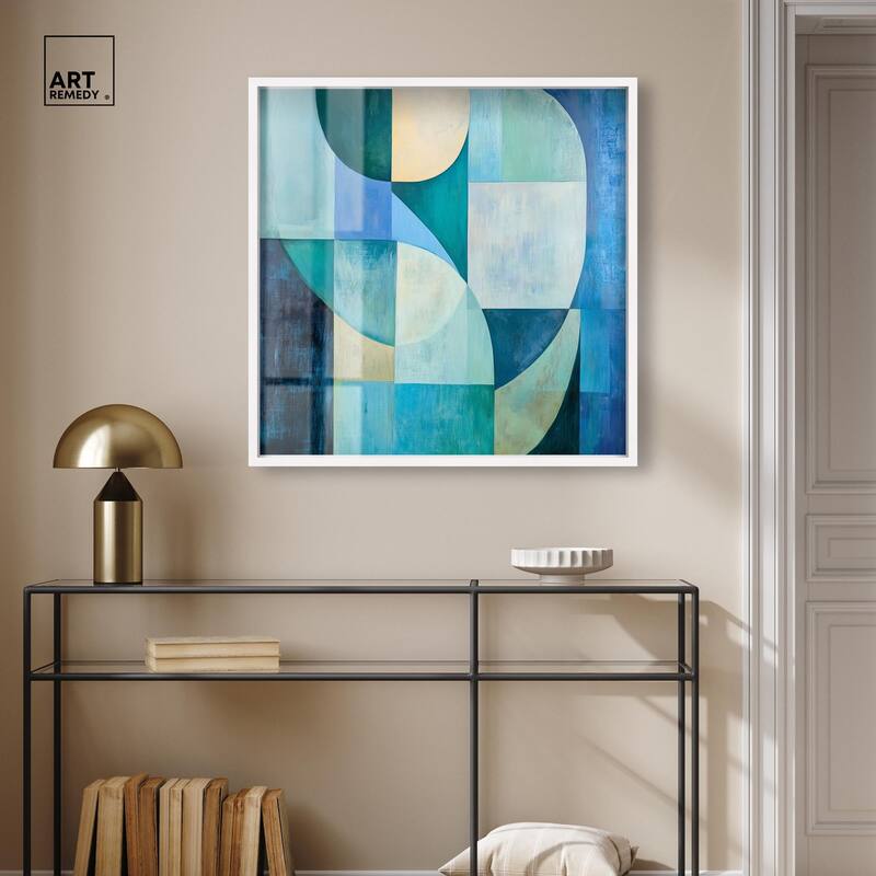 Color Blocks I Shadowbox by Art Remedy