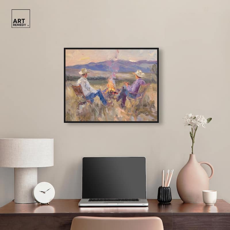 High Plains Camp Canvas by Art Remedy