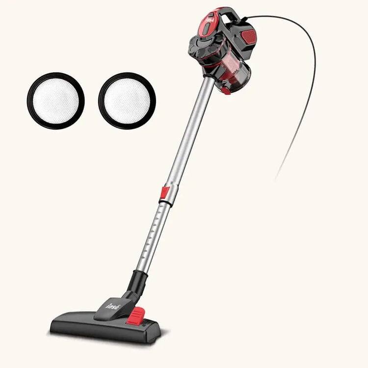 INSE I5 Corded Vacuum Cleaner 600W 18Kpa for Hardwood Floor Pet Hair - Red
