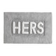 preview thumbnail 53 of 59, Jean Pierre Novelty Cotton Bath Rug - 21"x34" - "His" & "Hers"