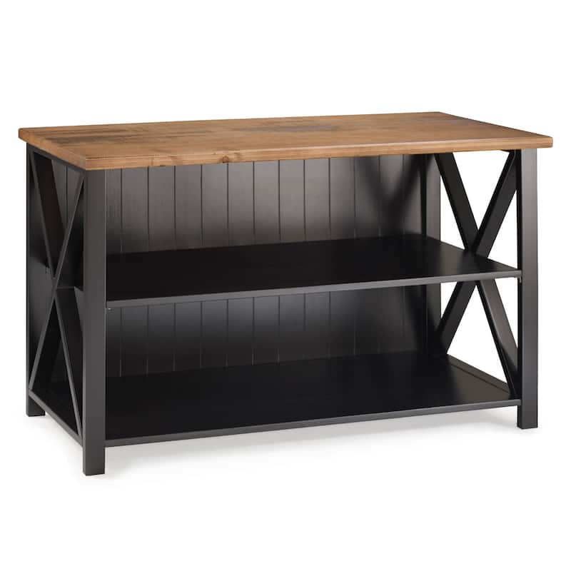 Middlebrook Farmhouse 52-inch Solid Wood Bookshelf Console
