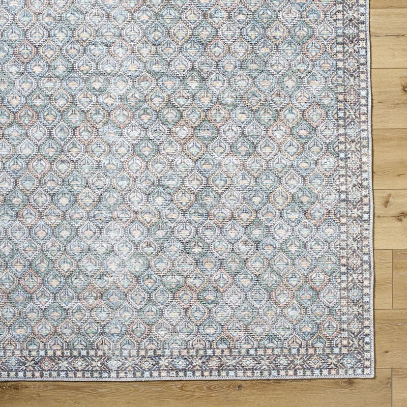 Livabliss Vinny Washable Traditional Area Rug
