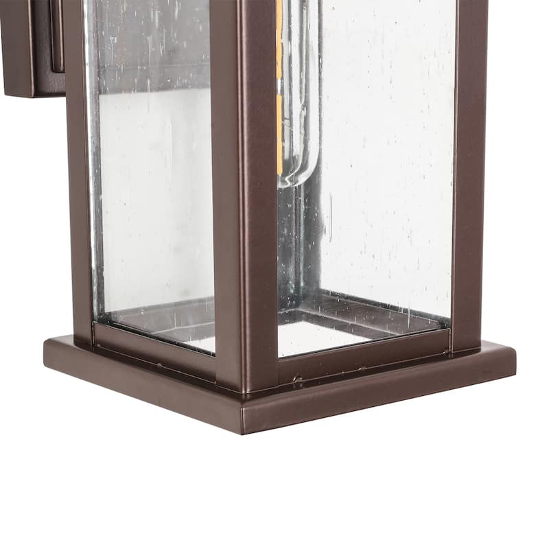 Brown Outdoor Oil Rubbed Bronze Wall Lamp Without Bulb Set of 2