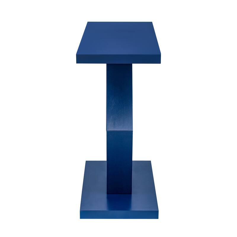 Fir Veneer Finish Entryway Table with Innovative Hollow Hexagon Leg, Hallway Tables Console Tables for Living Room