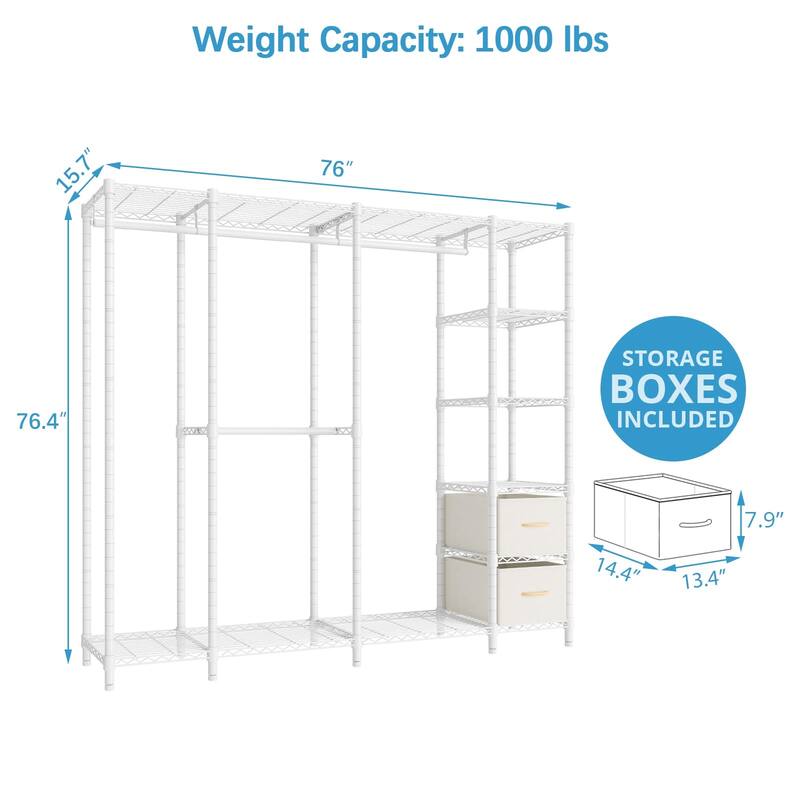 Garment Rack Clothing Rack for Hanging Clothes Rack with Wire