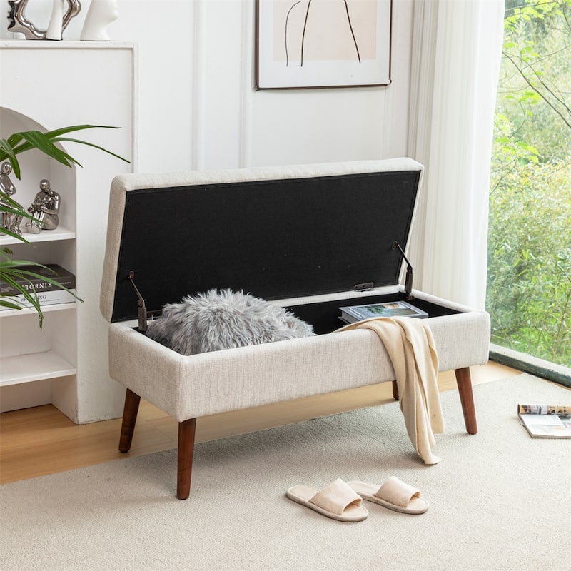 Storage Bench for Bedroom,End of Bed Bench Foot of Bed,Entryway Bench