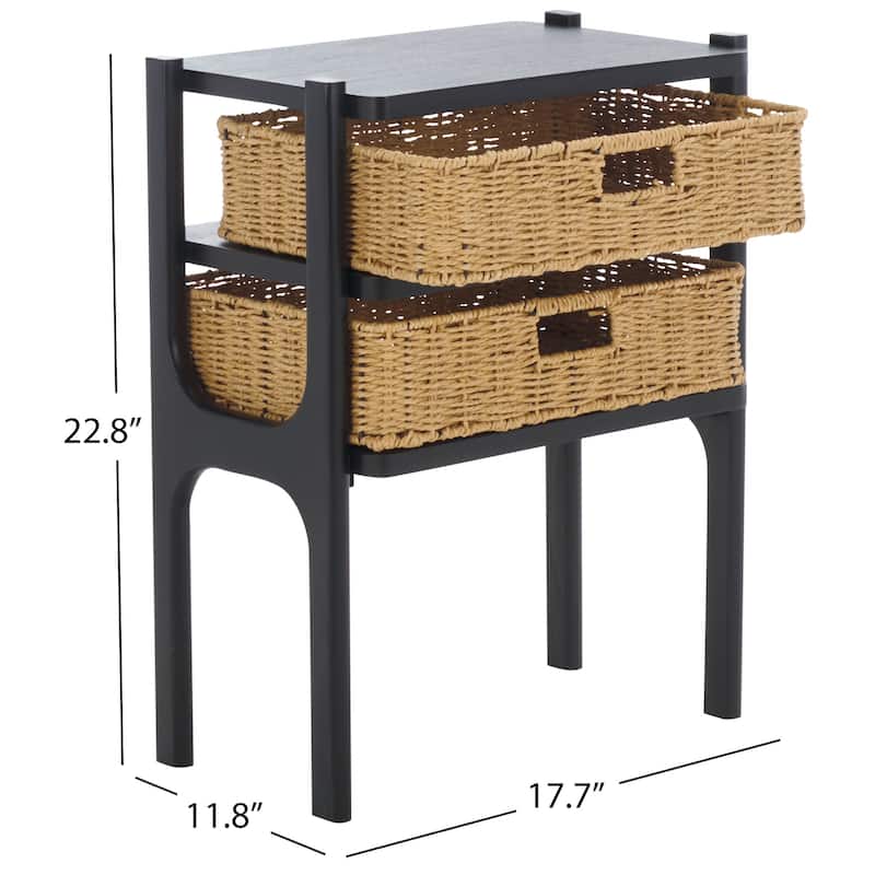SAFAVIEH Rozalyn Two Drawer Accent Table - 18"W x 12"D x 23"H